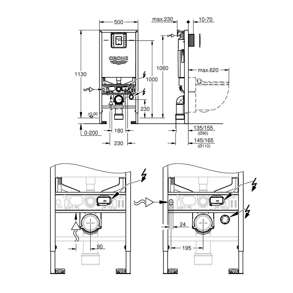 Bâti-support GROHE Rapid SLX 39603000