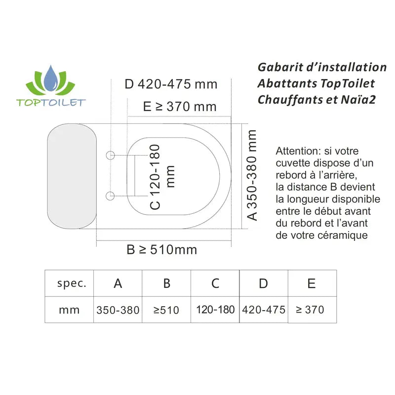 Abattant japonais TopToilet Luxe Bronze V2