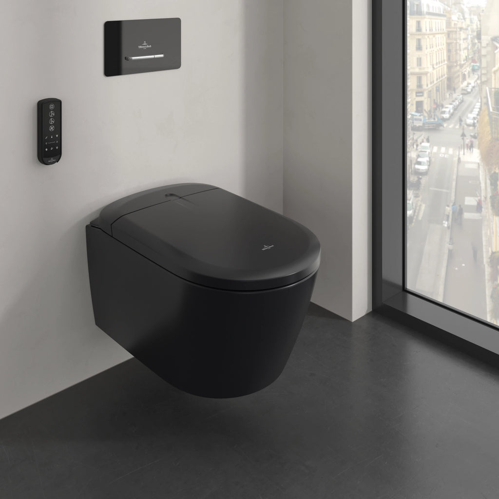 wc douche villeroy & boch noir